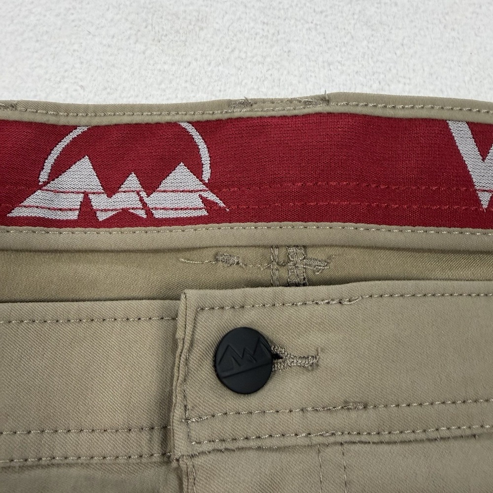 Wrangler ATG Cargo Pants Mens 44x32 Outdoor Gorpcore Beige Hiking Flex Waist - Picture 4 of 6
